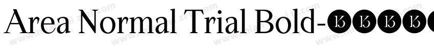 Area Normal Trial Bold字体转换